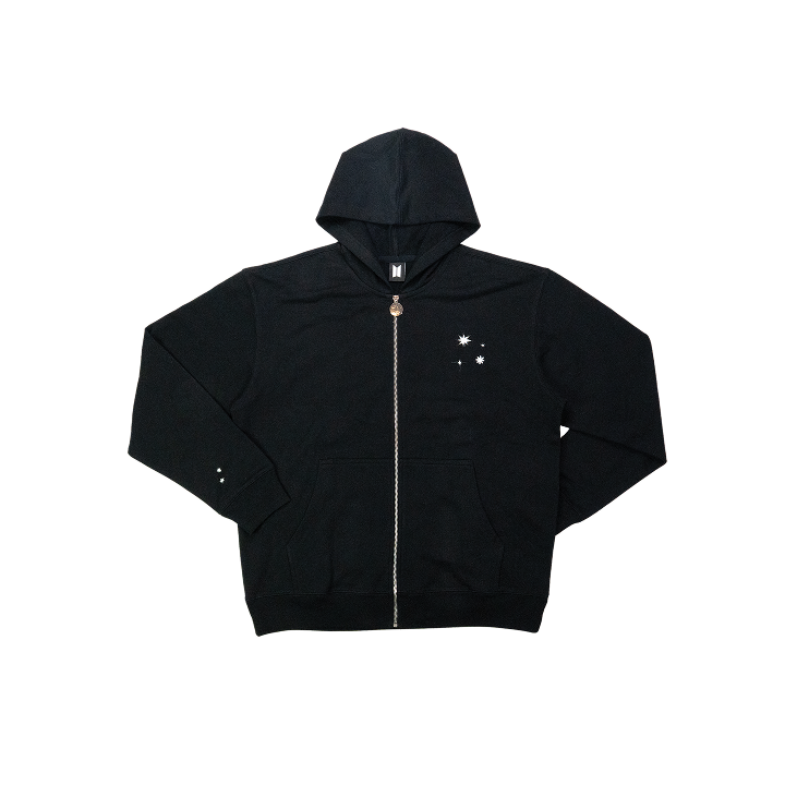 BTS [MOS ON:E] ZIP-UP HOODY (black) L 公式 BTS [MOS ON:E] ZIP-UP HOODY (black) L 公式 Official BTS MOTS