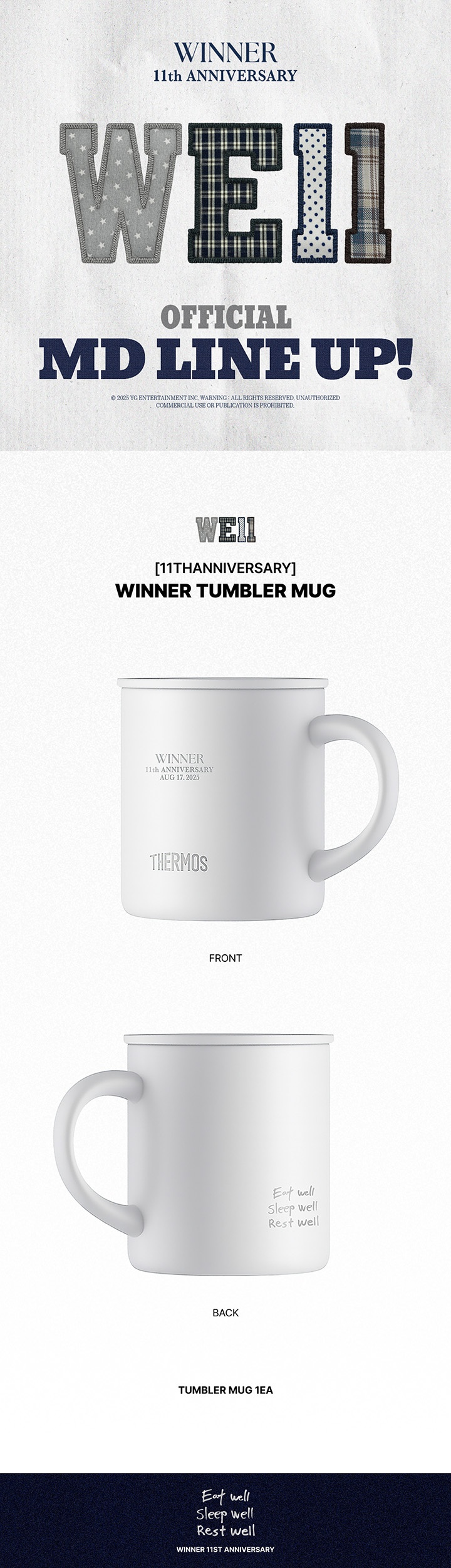 [11THANNIVERSARY] WINNER TUMBLER MUG 0 detail