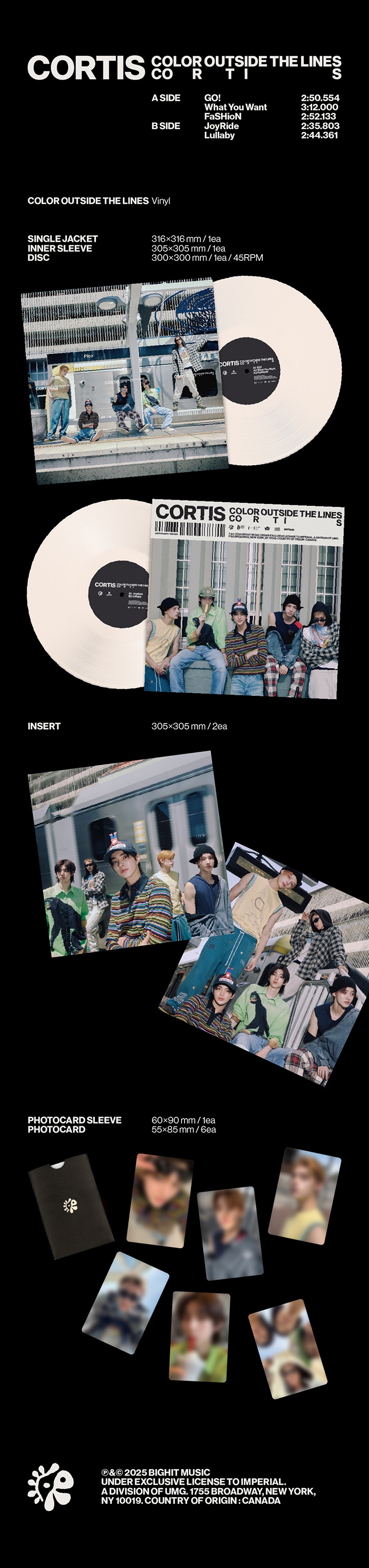 The 1st EP [COLOR OUTSIDE THE LINES] (Vinyl) 0 detail