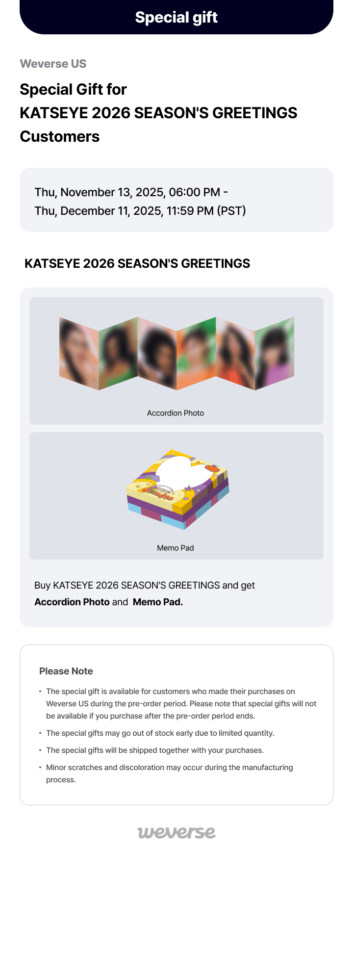 KATSEYE 2026 SEASON'S GREETINGS 0 detail