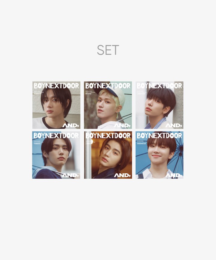 JP 1st Single [AND,] Solo Jacket 6 SET