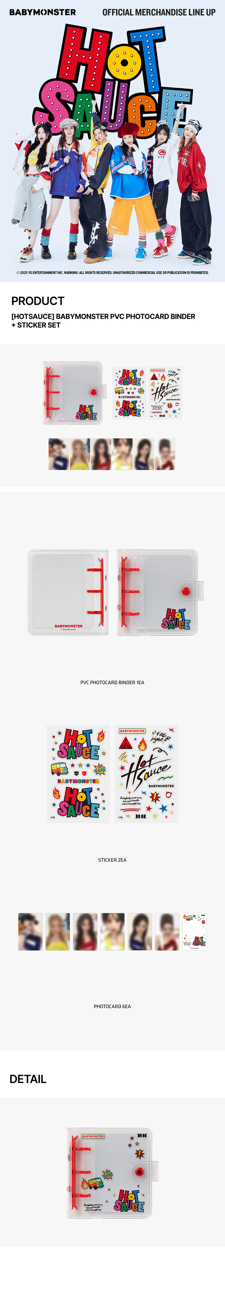 BABYMONSTER | [HOTSAUCE] BABYMONSTER PVC PHOTOCARD BINDER +