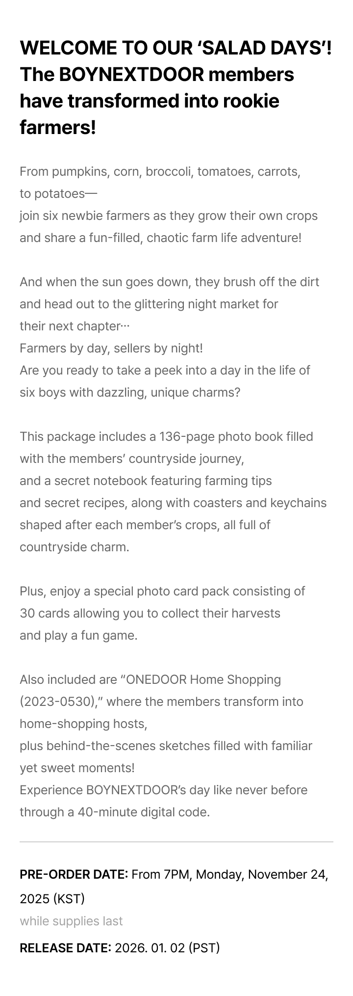 BOYNEXTDOOR 2026 SEASON’S GREETINGS 4 detail