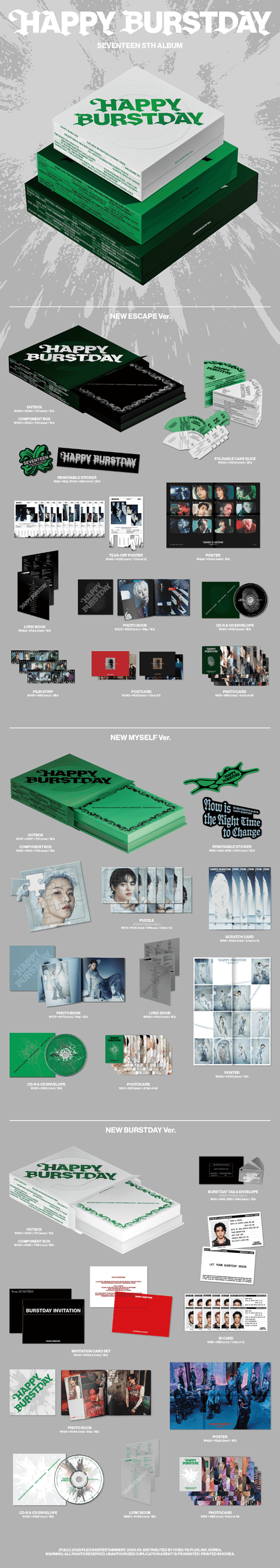 5th Album 'HAPPY BURSTDAY' (Set) 0 detail