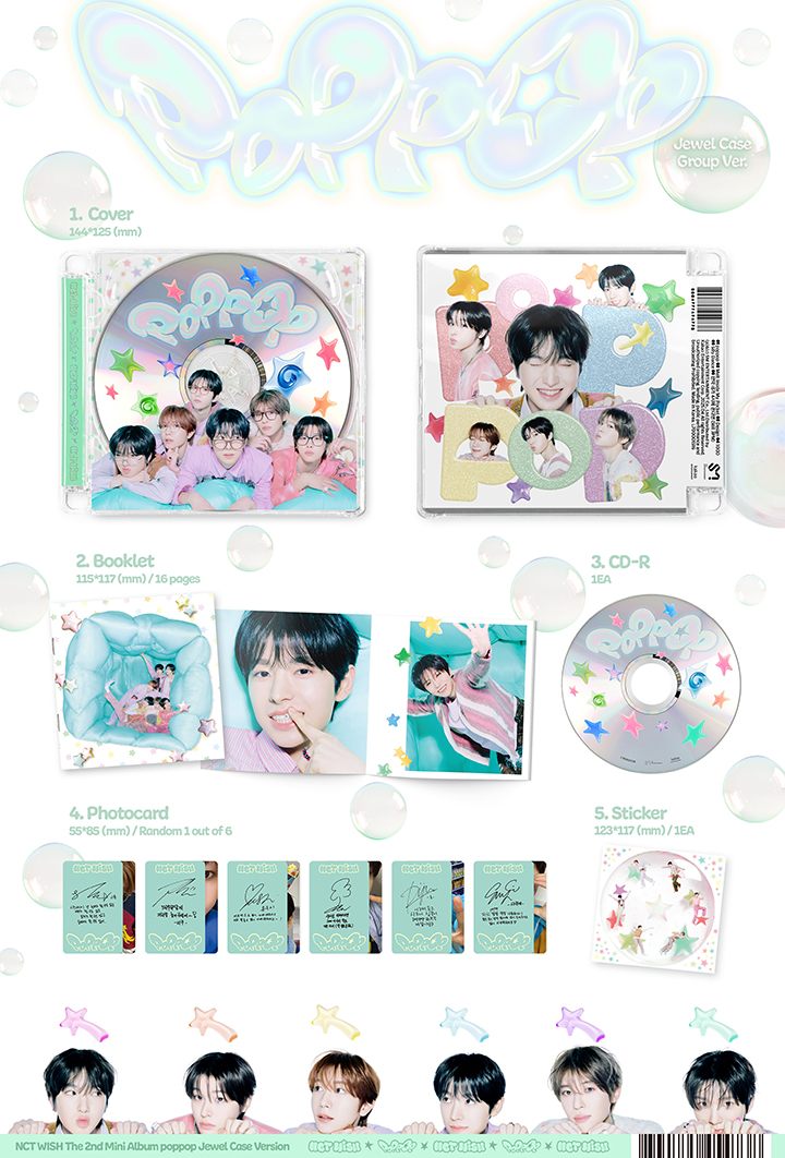 NCT WISH | The 2nd Mini Album [poppop] (Jewel Case Ver.) (Set)