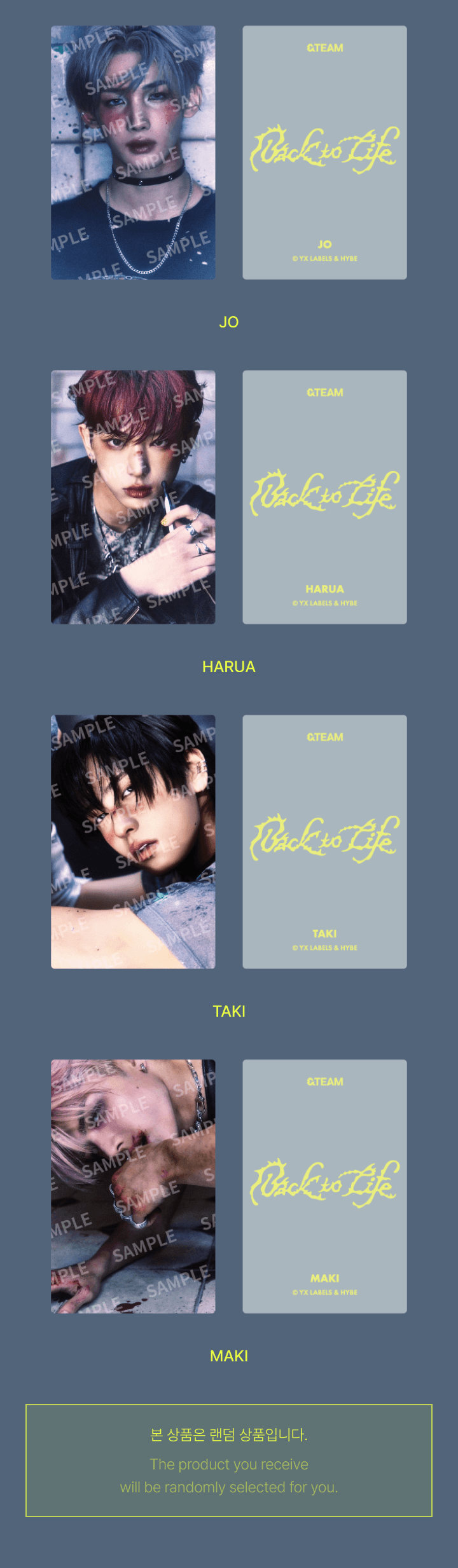 PHOTO CARD SET A 2 detail