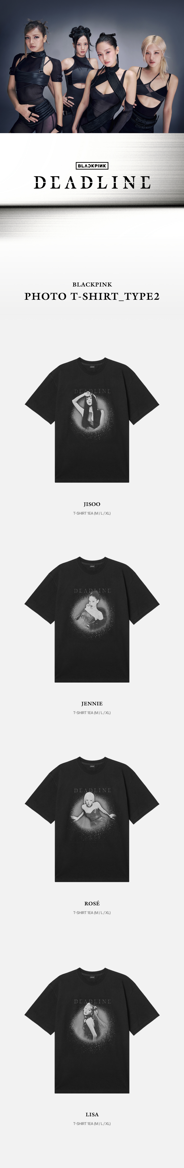 BLACKPINK | [DEADLINE] BLACKPINK PHOTO T-SHIRT_TYPE2