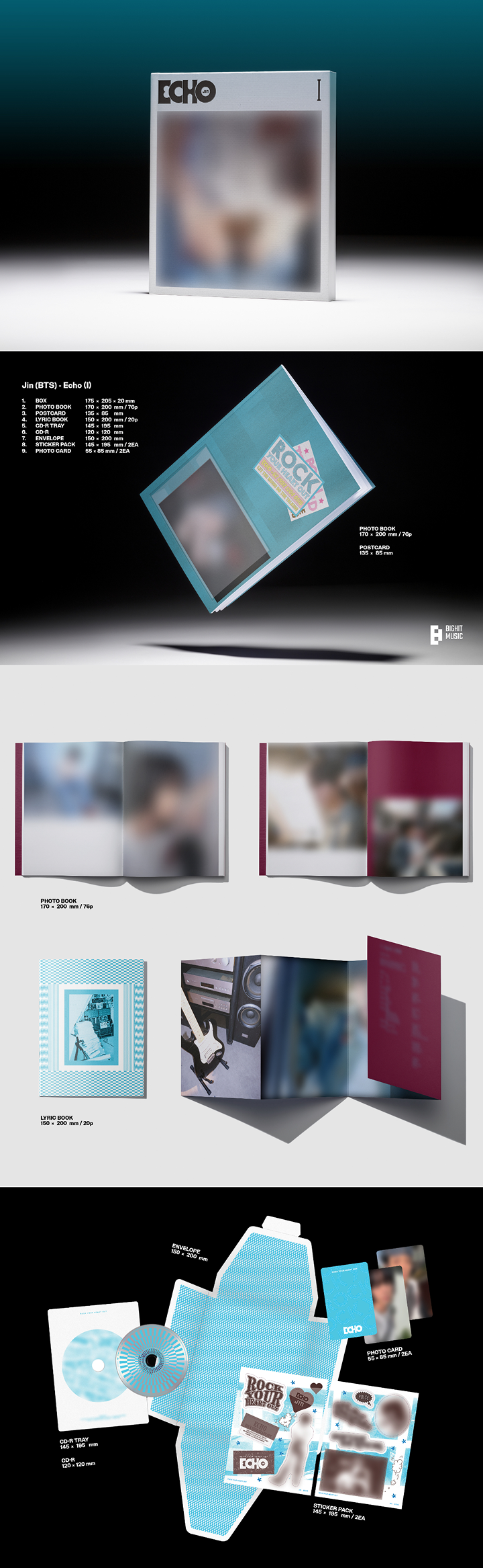 BTS JIN アルバム ECHO weverse JPFC ラキドロ K-POP・アジア