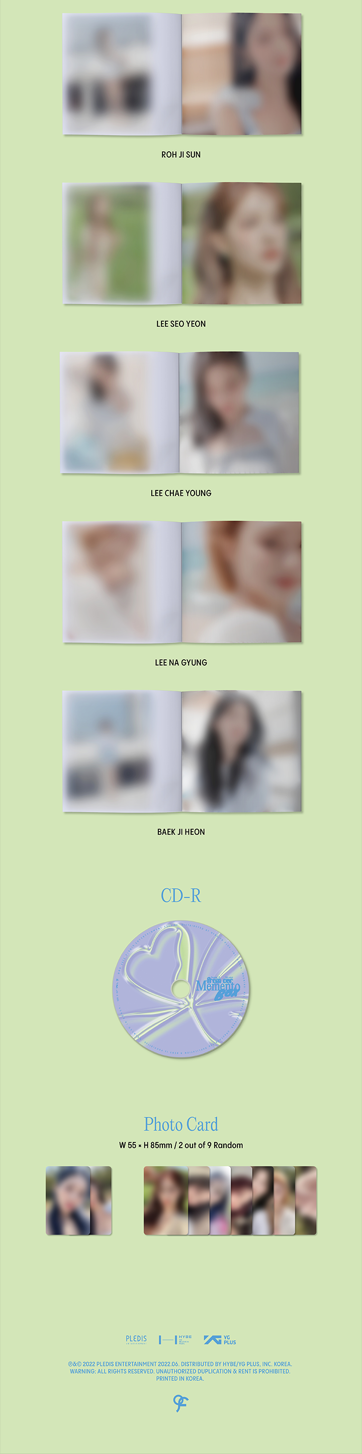 5th Mini Album 'from our Memento Box' Jewel Case Ver.(Set) 1 detail