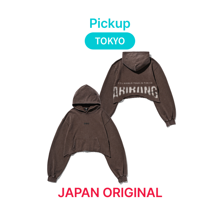 アイドル BTS [TOKYO] Crop Hoodie_Tokyo (Brown) M BTS | [TOKYO] Crop Hoodie_Tokyo (Brown)