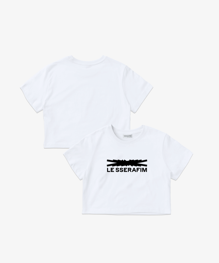 Weverse Con Festival | [LE SSERAFIM] Crop S/S T-Shirt (White)