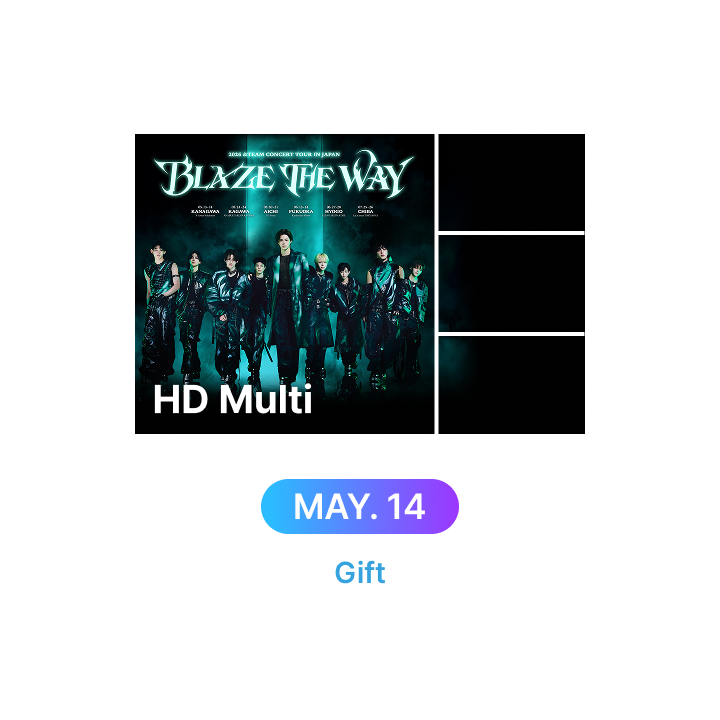 【バラ可】NICHOLAS BLAZE THE WAY シンガポール,韓国 &TEAM | (5/14 1 DAY PASS) HD Multi-view 2026 &TEAM CONCERT TOUR