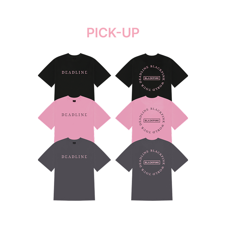 BLACKPINK DEADLINEロゴ Tシャツ S BlackPink Deadline Concert Tee, Deadline Black Pink World