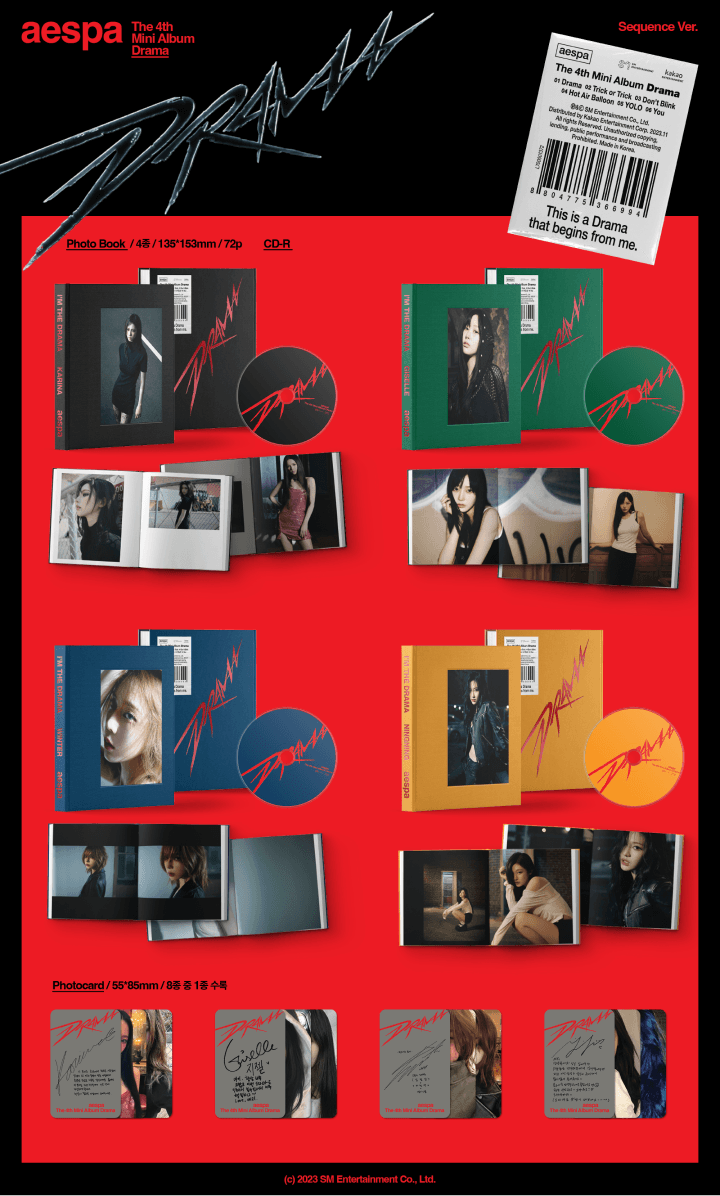 Aespa The 4th Mini Album Drama Sequence Ver Set aespa-the-4th-mini-album-drama-sequence-ver-set