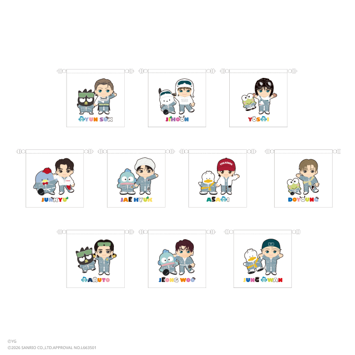 [TREASURE×HAPIDANBUI]スクエア巾着
