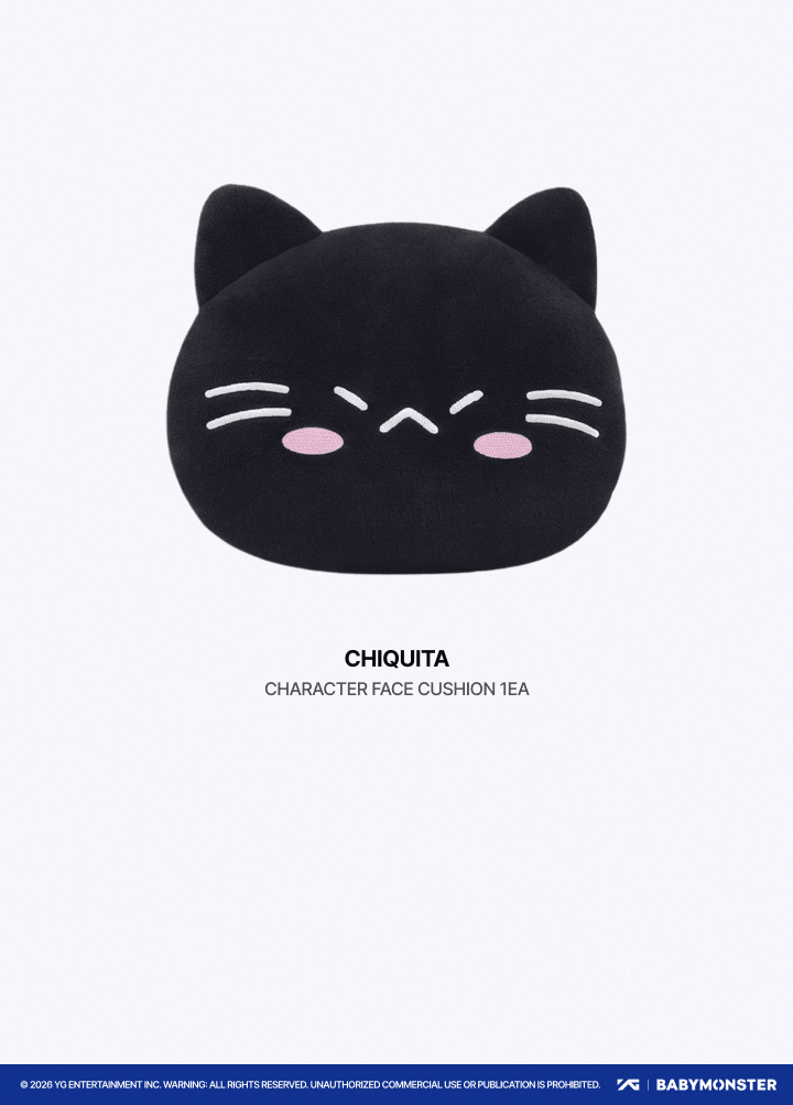 [CHOOMTOUR] BABYMONSTER CHARACTER FACE CUSHION 2 detail