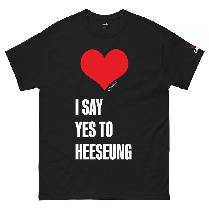[HEESEUNG] I SAY YES S/S Tee (Black)