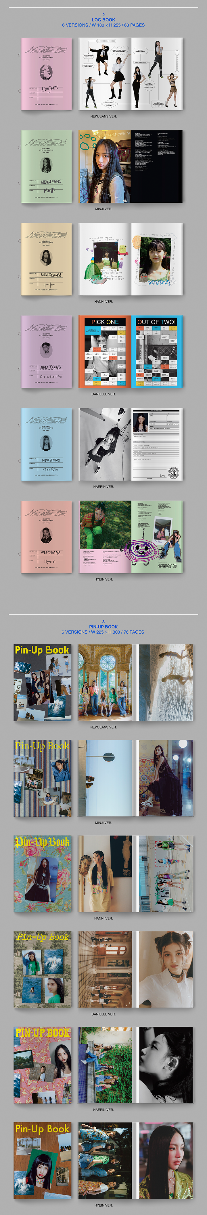 NewJeans 1st EP 'New Jeans' Bluebook ver. (Random) 1 detail