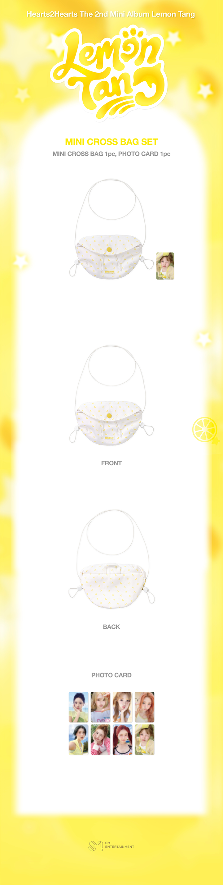 Hearts2Hearts Lemon Tang Mini Cross Bag Set