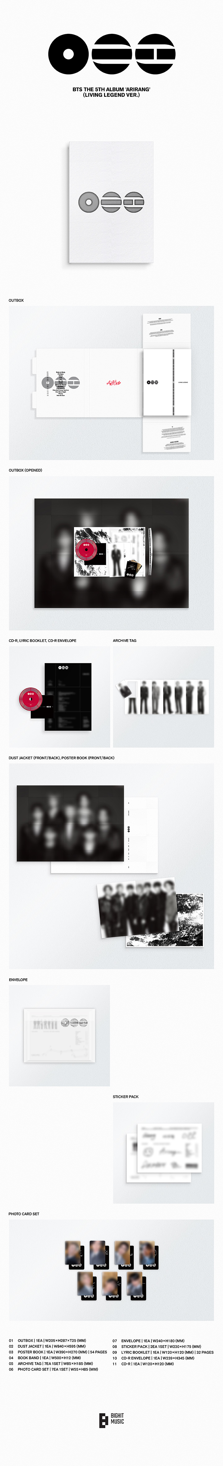 BTS | BTS The 5th Album 'ARIRANG' (Living Legend Ver.) CD