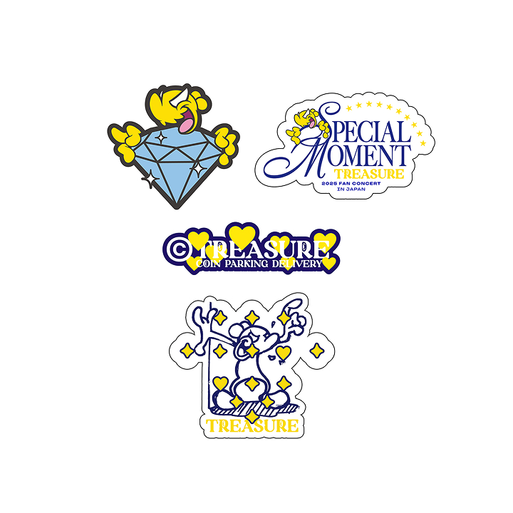 [COIN PARKING DELIVERY] 【FC会員限定】ステッカー（4枚セット/YELLOW）