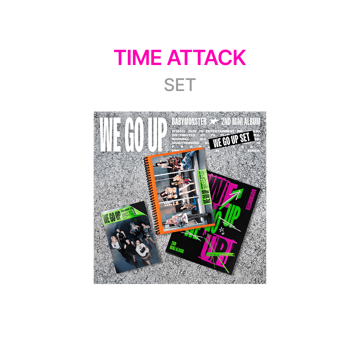 [TIME ATTACK] BABYMONSTER 2nd MINI ALBUM [WE GO UP] WE GO UP SET