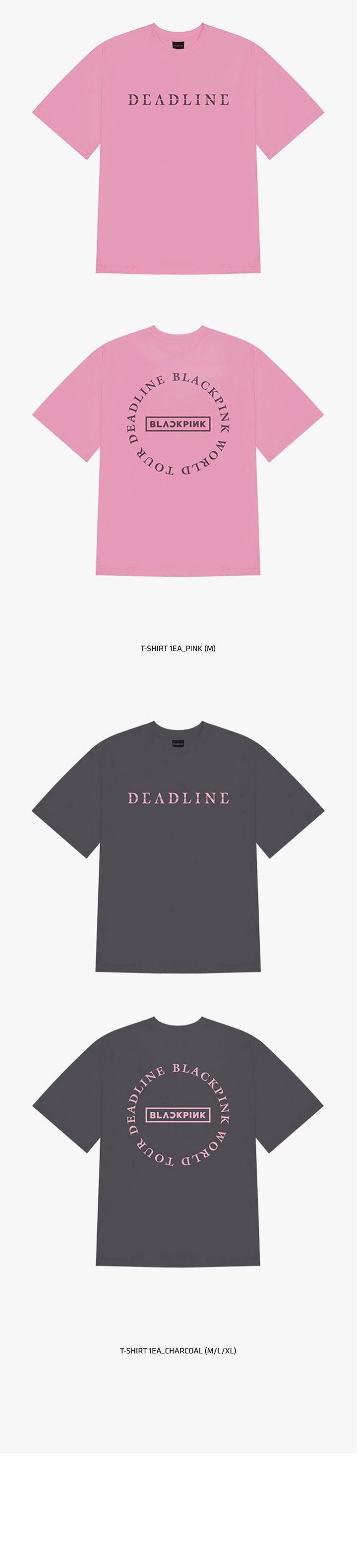 [DEADLINETOUR] BLACKPINK ROUND LOGO T-SHIRT 1 detail