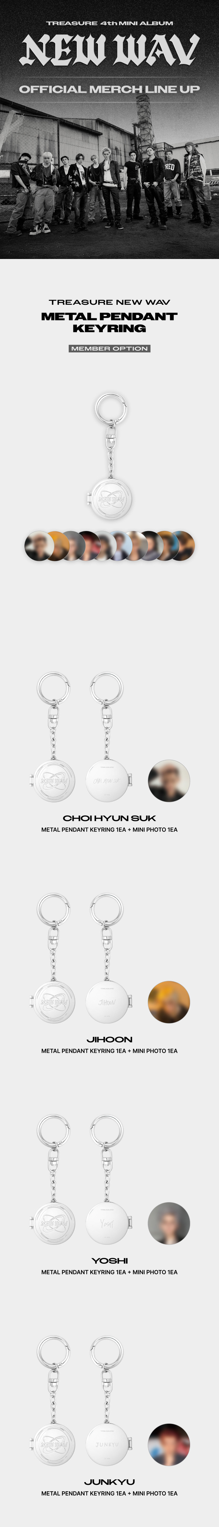 [NEWWAV] TREASURE METAL PENDANT KEYRING 1 detail