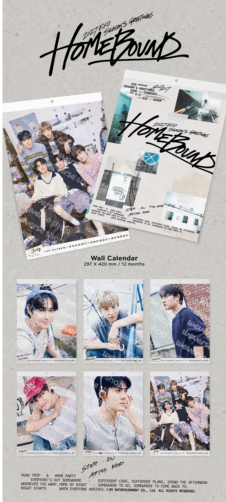 EXO 2027 Season's Greetings (Wall Calendar) 0 detail