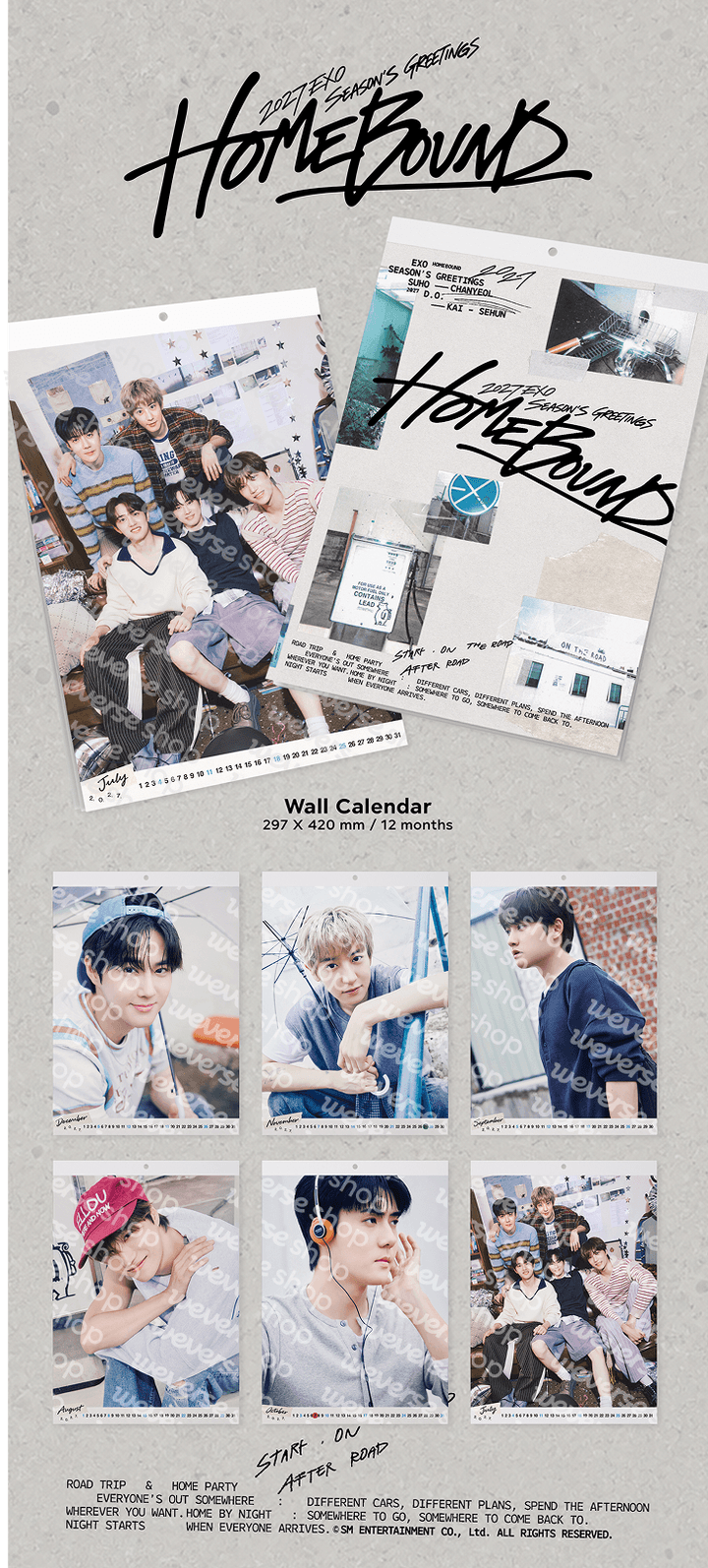 EXO 2027 Season's Greetings (Wall Calendar) 0 detail