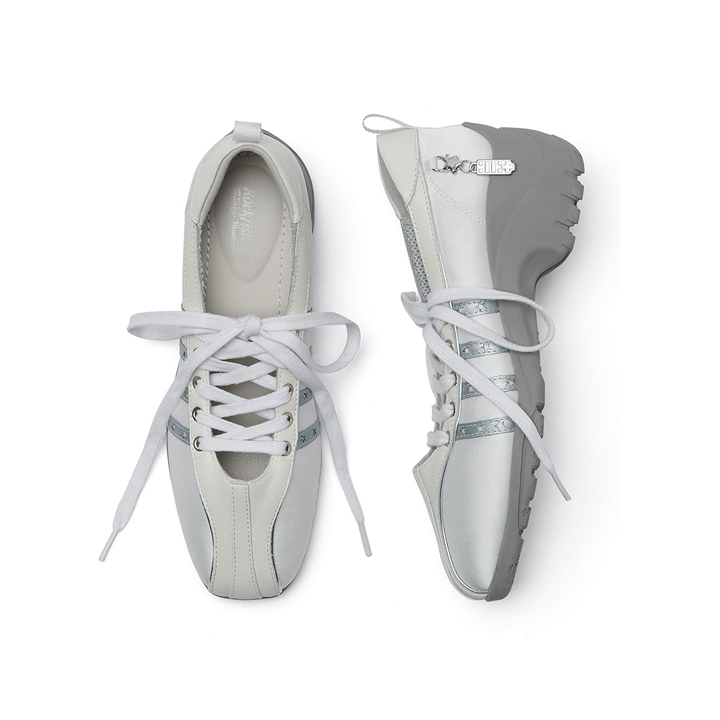 [ILLIT X Rockfish Weatherwear]BLISS HEEL LACEUP SNEAKERS