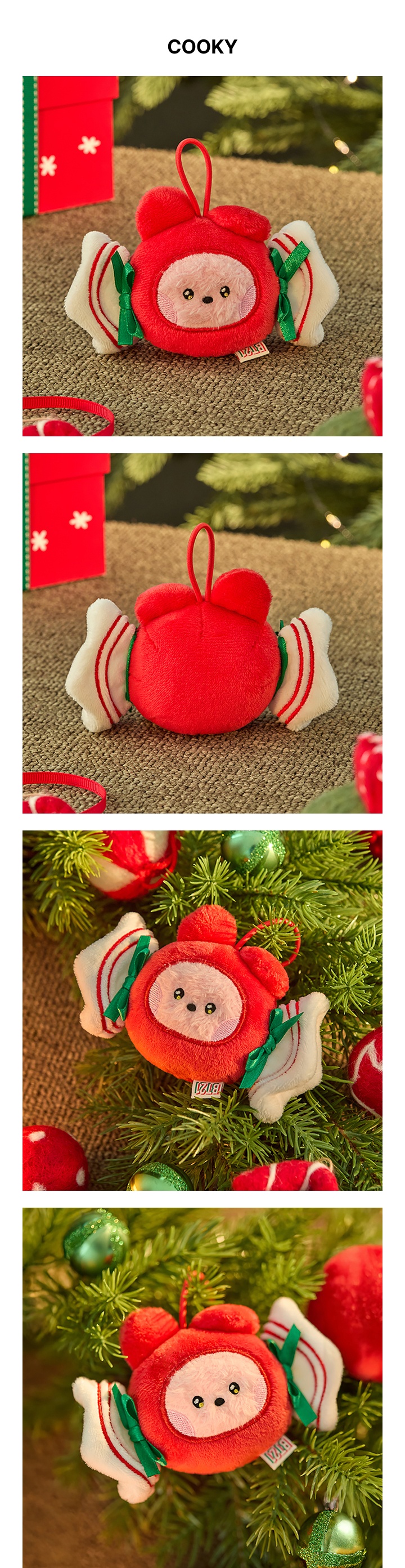 mini minini ORNAMENT PLUSH KEYRING PETITE HOLIDAY 2 detail