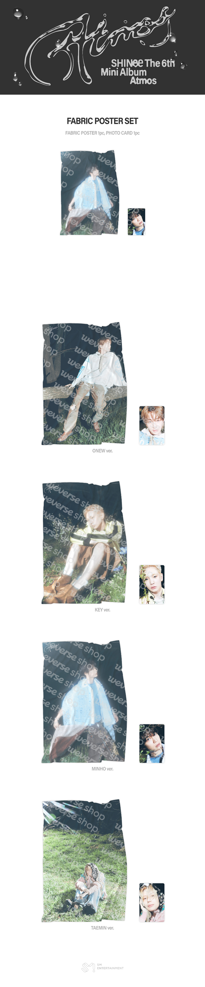 SHINee Atmos Fabric Poster Set