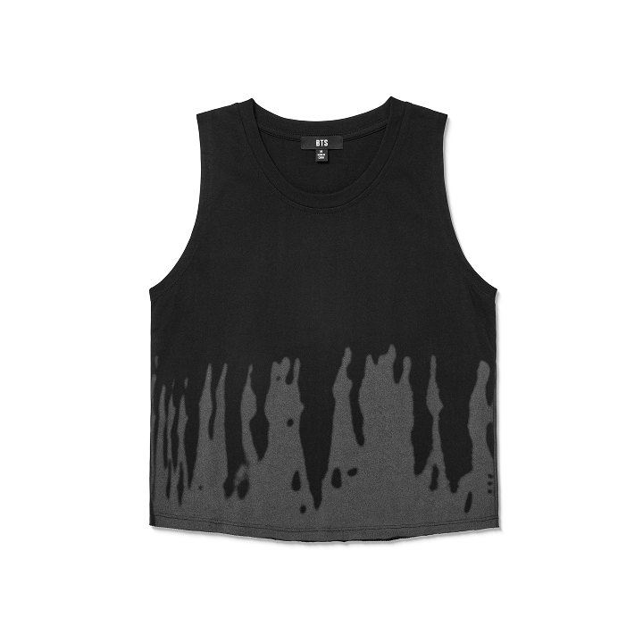 Sleeveless_T-Shirt_Crop Fit (Black)