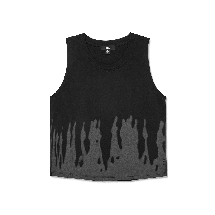 BTS – Sleeveless_T-Shirt_Crop Fit (Black)