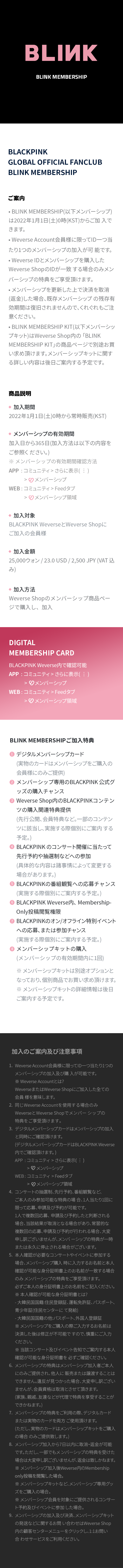 BLINK MEMBERSHIP 2 detail