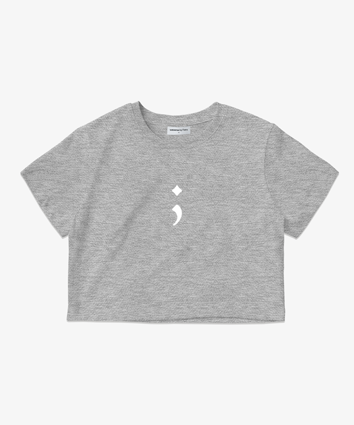 ENHYPEN | CROP S/S T-SHIRT (WOMEN) (M.GREY)