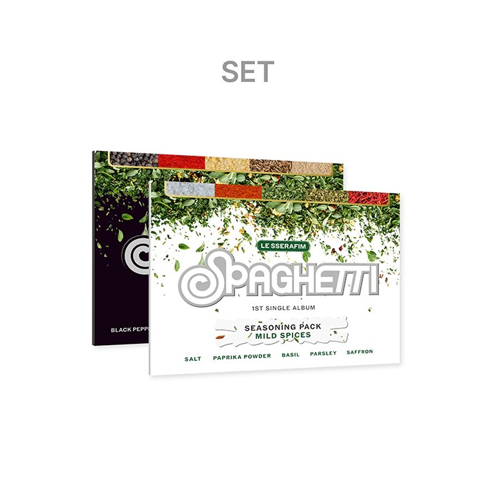 LE SSERAFIM- 1st Single Album ‘SPAGHETTI’ (Weverse Albums ver.) (Set)