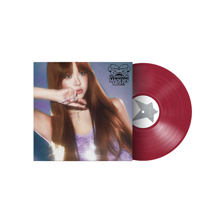 LE SSERAFIM 2nd Single Album 'Made My Night' Vinyl (WARM RED ver.), listed by the store