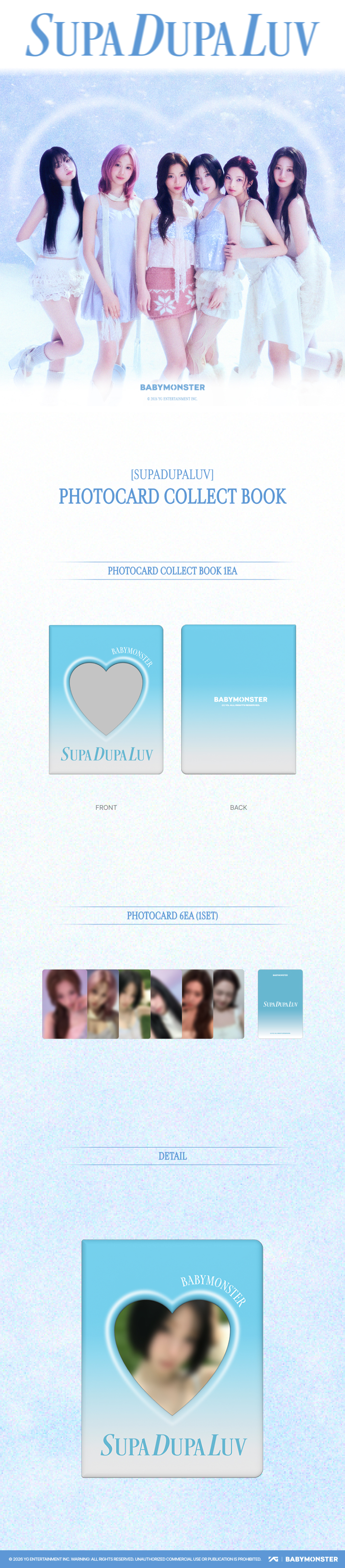 BABYMONSTER | [SUPADUPALUV] BABYMONSTER PHOTOCARD COLLECT BOOK