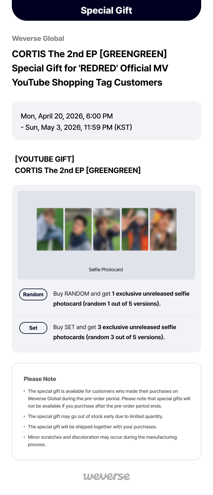 [YOUTUBE GIFT] The 2nd EP [GREENGREEN] (Random) 0 detail