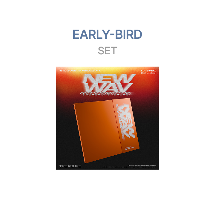 グク　アーリーバード　ウィバース TREASURE | [EARLY-BIRD] 4th MINI ALBUM [NEW WAV] RAW VER. (SET)