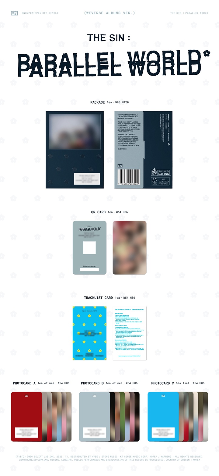 THE SIN : PARALLEL WORLD (Weverse Albums ver.) 1 detail