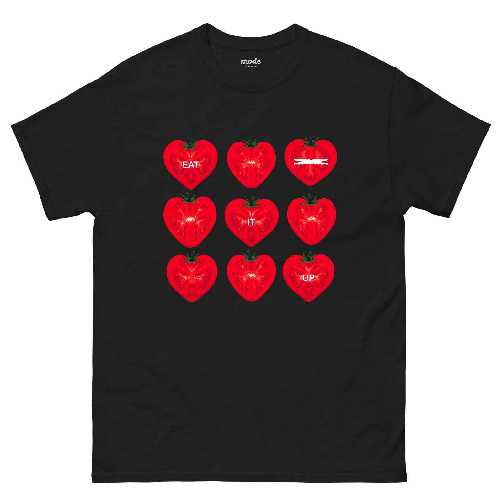 LE SSERAFIM | LE SSERAFIM Tomato Hearts S/S Tee (Black)