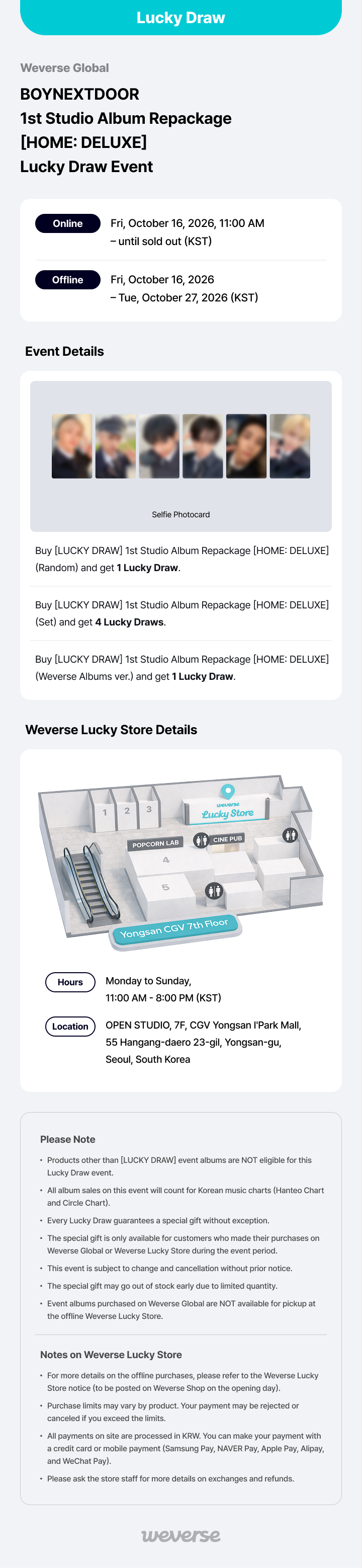 Weverse Global] BOYNEXTDOOR 1st Studio Album Repackage [HOME
