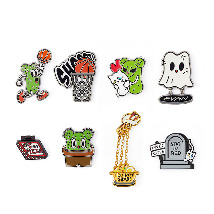 [HEESEUNG] EVAN'S CACTUS AND CAT BADGE COLLECTION