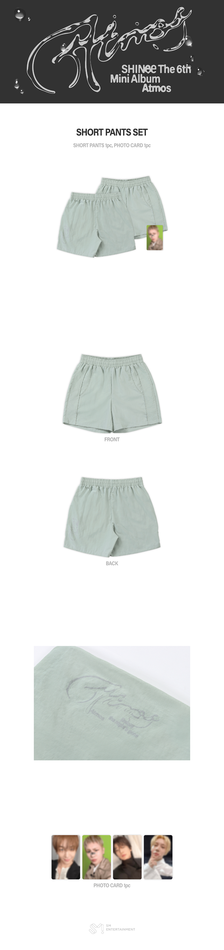 SHINee Atmos Short Pants Set