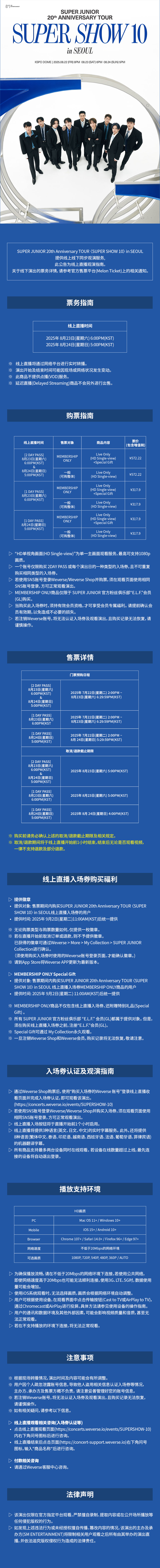 SUPER JUNIOR <SUPER SHOW 10> in SEOUL HD Single-view (Live Only) 2 DAY PASS + Special Gift 0 detail