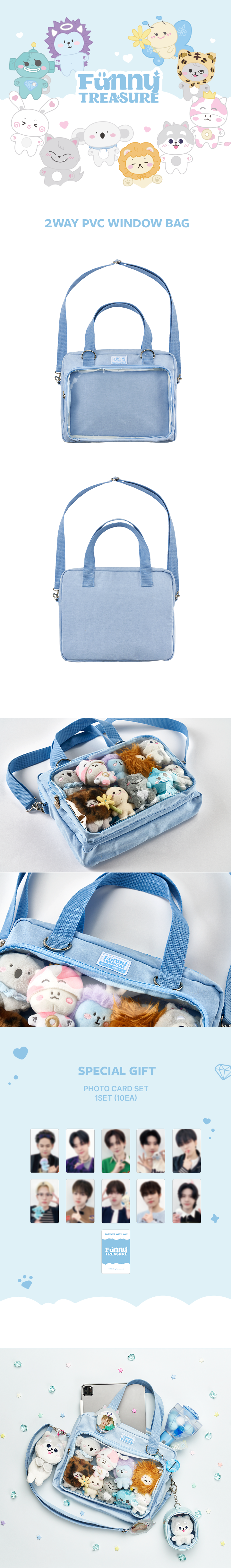 [FUNNYTREASURE] TREASURE 2WAY PVC WINDOW BAG 0 detail