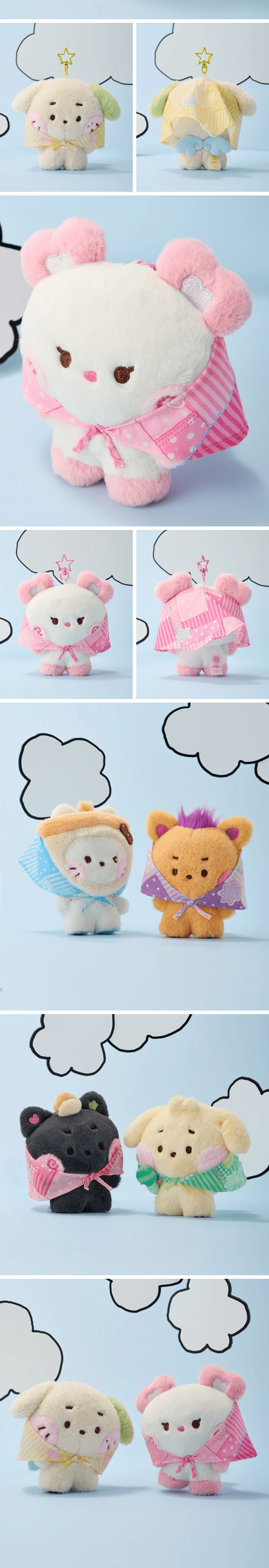 NCT WISH wishnini house SCARF PLUSH KEYRING 3 detail